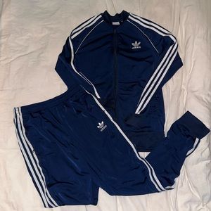 NAVY BLUE ADIDAS ORIGINAL TRACKSUIT